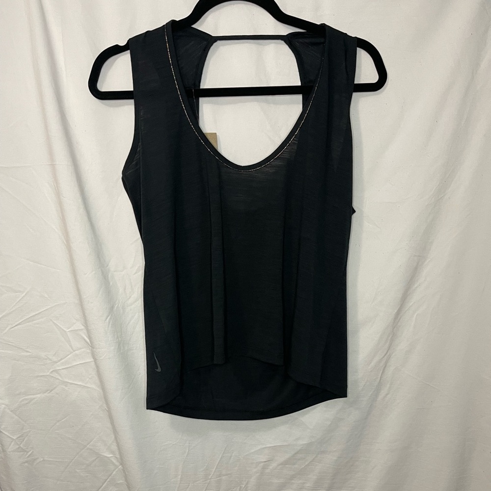 Nike yoga black with gold trim